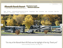 Tablet Screenshot of klamathranchresort.com